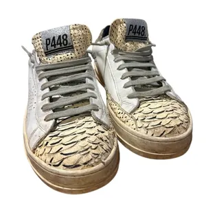 P448 Sneakers with Snake Skin Toe Sz. 38 thumbnail 9