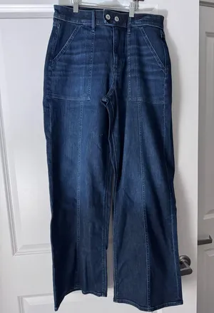 American Eagle NWT  Dreamy Drape Wide Leg Jeans thumbnail 1