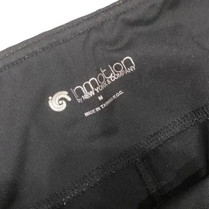 In Motion by NY&C Black Elastic Waistband Flared Legging Pants Size Medium thumbnail 4
