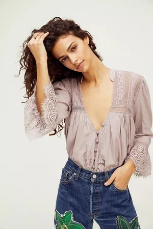 NWT Free People Esme Button-Up Top Size XS. B-5 thumbnail 1