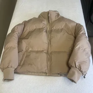 SOFT TAN PUFFER JACKET SMALL thumbnail 1