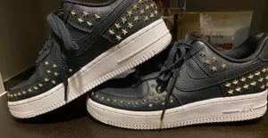 Nike star studded bike air force 1 thumbnail 1