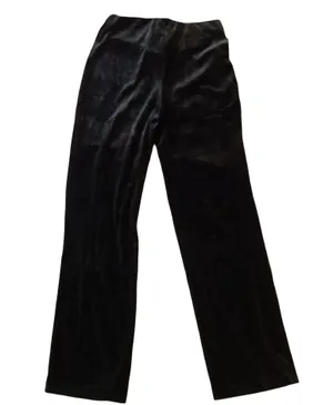 Unique Vintage Vintage AGB Black Velvet Velour Pants thumbnail 1