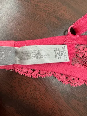 Victoria’s Secret Dream Angels Lined Demi Pink Lace Bra Size 34B thumbnail 6