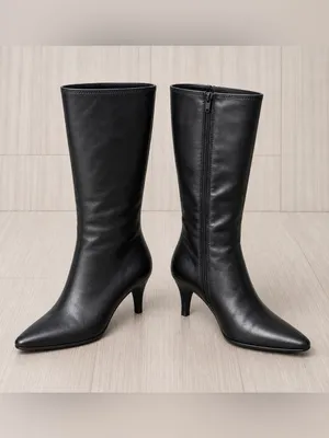 Impo Namora Black Stretch Mid-Calf Boots Wide Calf Memory Foam 11W-WC NWB thumbnail 4