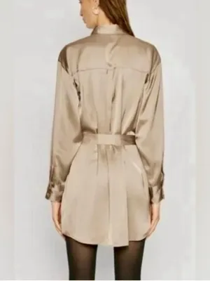 Abercrombie and Fitch Satin T-Shirt Dress thumbnail 2