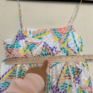 $255 C/MEO Collective Set Up‎ Multicolored Burn Out Midi cocktail Dress sz. 4 S thumbnail 6