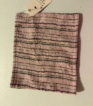 NEW Billabong Pink Striped Smocked Tube Top Bandeau Stretchy XS Festival thumbnail 1