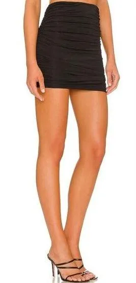 Superdown Kim Skirt in Black Large thumbnail 1