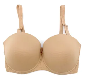 Affinitas‎ Intimates Womens 34DD Push Up Bra Molded Convertible Beige Underwire Tan Size undefined thumbnail 1