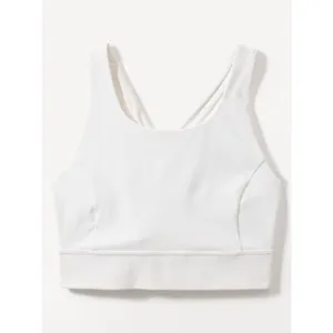 Athleta XS Train Free Longline Sports Bra Bright White X-Small D-DD thumbnail 3