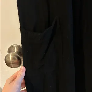 Black Long Open-Front Women's Dress Cardigan thumbnail 4