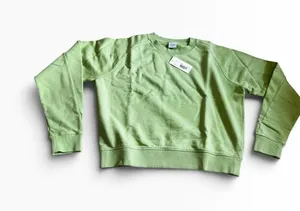NWT Outdoor Voices Sweatshirt M Jade Green Cotton Terry Crewneck Athleisure thumbnail 1
