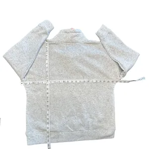 Rae Dunn “COZY” Sweatshirt Pullover Grey Funnel Neck Lounge hygge minimal NWT SM thumbnail 2