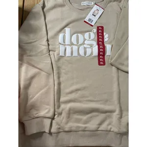 New Women’s State of Mind Dog Mom Sweatshirt Tan Oatmeal size XXL thumbnail 3