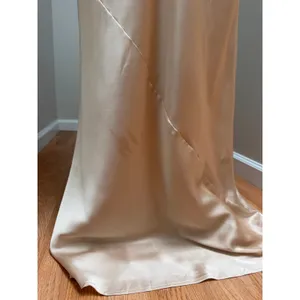 Show Me Your Mumu Jasmine Halter Maxi Dress Champagne Satin Size XS thumbnail 4
