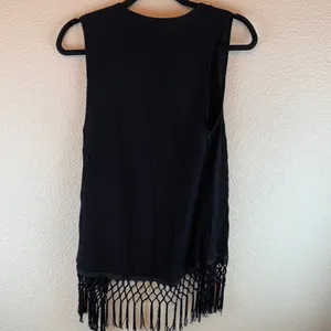 Ariat womens western vest sz s/p country fringe boho coastal cowgirl festival thumbnail 3