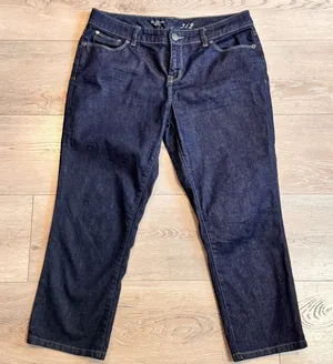 The Limited Denim 312 Womens Dark Wash‎ Crop Jeans Size 10 thumbnail 1