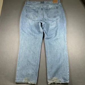 Aeropostale Curvy 90s Baggy Jeans Womens 18 Blue Light Wash High Rise Relaxed thumbnail 14
