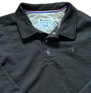 Men’s Champion Long Sleeve collar polo shirt thumbnail 2