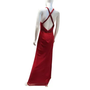 May Queen Couture Red Glitter Beaded Halter Keyhole Evening Gown‎ Dress 10 thumbnail 10