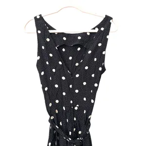 ANN TAYLOR Polka Dot Belted Maxi Dress VINTAGE Sz 10‎ thumbnail 3