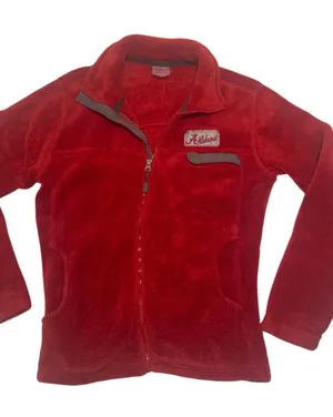 Alabama Crimson Tide KA Red Fleece Zip-Up Jacket Ladies Size Medium thumbnail 1