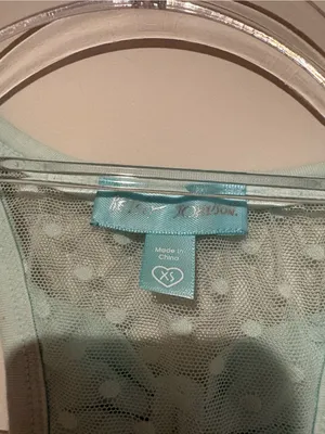 Betsey Johnson Blue by Betsey Johnson Mrs. tank top Tiffany blue size XS thumbnail 4