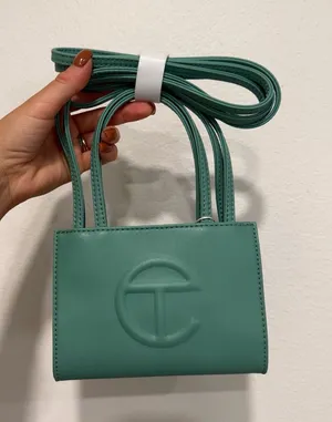 Telfar Small Sage Unisex Shopping Bag OS thumbnail 1