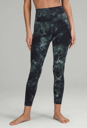 Lululemon Align High-Rise Pant 25" Diamond Dye Blue Grey Size 16 thumbnail 1
