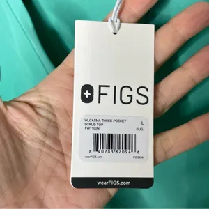 FIGS Casma Three-Pocket Scrub Top Surgical Green V-Neck Large 025NEW thumbnail 5