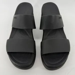 Crocs Brooklyn Mid Wedge Sandal Flip Flop Black Women 10 Summer Beach Vacation thumbnail 3