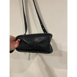 Vintage Coach Janice Legacy Crossbody Bag Womens Medium Black Leather Zip USA thumbnail 3