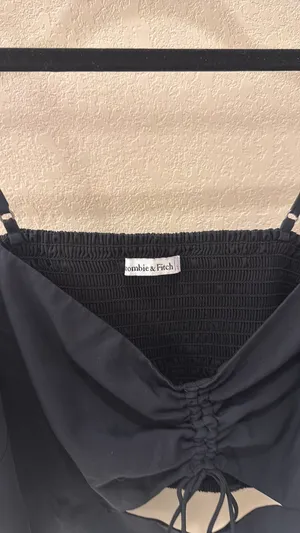 Abercrombie Black Crop Top thumbnail 4