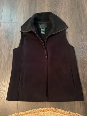 Ralph Lauren Black Sherpa-Lined Zip Front Vest thumbnail 1