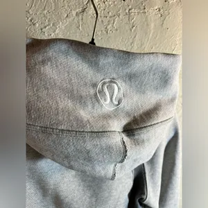Lululemon Athletica Scuba Gray Zippered Fitted Hoodie 6 thumbnail 14