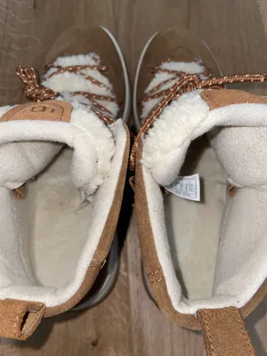 UGG Lakesider Heritage Chestnut Suede Shearling Lace-Up Ankle Boot Size 10 NWOB thumbnail 9