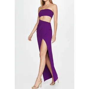 LOVERS + FRIENDS Montrose Strapless Cut-Out Maxi Dress, Purple, Large thumbnail 5
