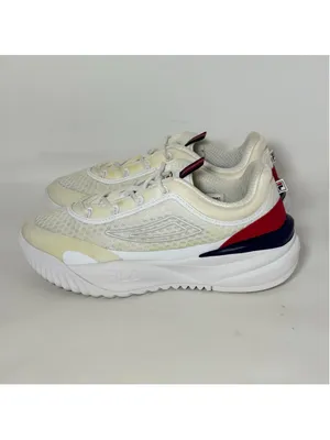 Women's Fila Disruptor Energized Lace Up Sneakers Size 8.5 White Red Blue thumbnail 2