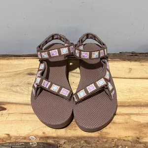NEW TEVA women's flatform universal crochet sandal in unwind Size 9 A23 thumbnail 5