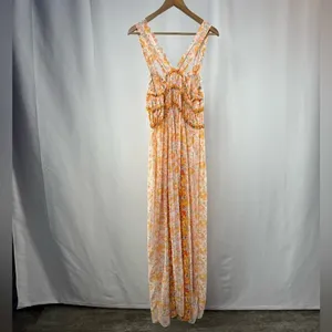 NWT Free People Dance with Me Maxi in Ivory Combo Size‎ Medium thumbnail 9
