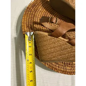 Jellypop Womens Brown Strappy Wedge Sandals Memory Foam Espadrille Heel thumbnail 8