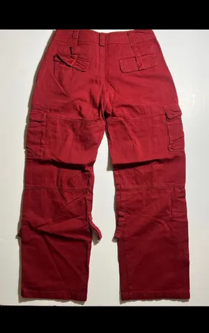 Red Cargo Pants Size M thumbnail 3