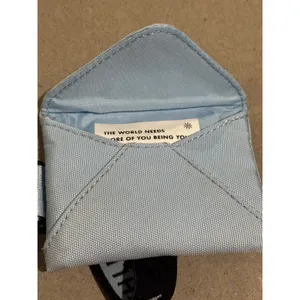 Athleta Girl Light Blue Card Holder Key‎ Ring Wallet thumbnail 3