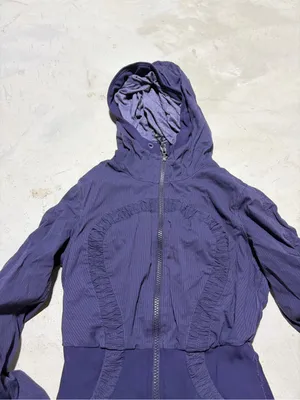 Lululemon Hooded Women's dance studio reversible Zip-Up Jacket purple 4 thumbnail 4