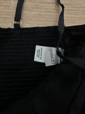 Peixoto Black Lace-Trim Bustier Crop Top thumbnail 2