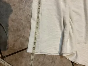 Wide Leg Women's Palazzo Pants - White thumbnail 5