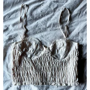 Bustier Smocked Crop Top thumbnail 3