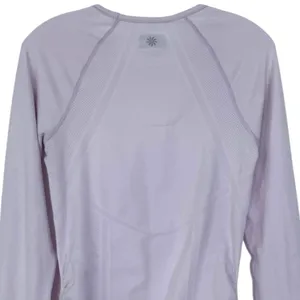 Athleta Fastest Track Momentum Seamless Long Sleeve Ruched Top XS Purple Lilac thumbnail 4