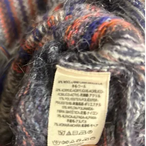 Free People Navy Aztec Cowl Neck Sweater Size Small‎ thumbnail 8